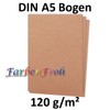 50 sheets DIN A5 paper - natural paper pink -