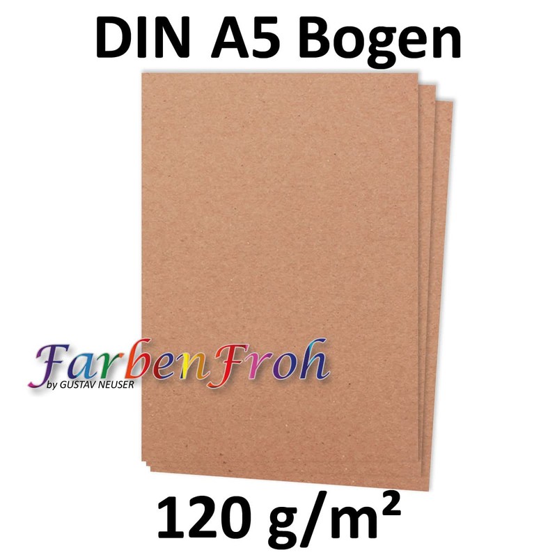 50 sheets DIN A5 paper - natural paper pink -