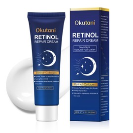 Retinol Cream for Face, Face Moisturizer, Skin Tightening Cream for Face with Collagen and Hyaluronic Acid, Anti-Aging, Firming Skin Care Neck & Décolleté for Day & Night, Instant Lift, 1.7 fl oz