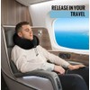 Memory Foam Hooded U-Shaped Travel Pillow – Detachable Cover for
