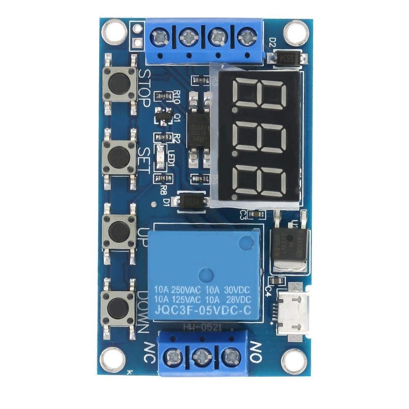 DC 5-30V Relay Module 12V 24V Time Delay Switch LED