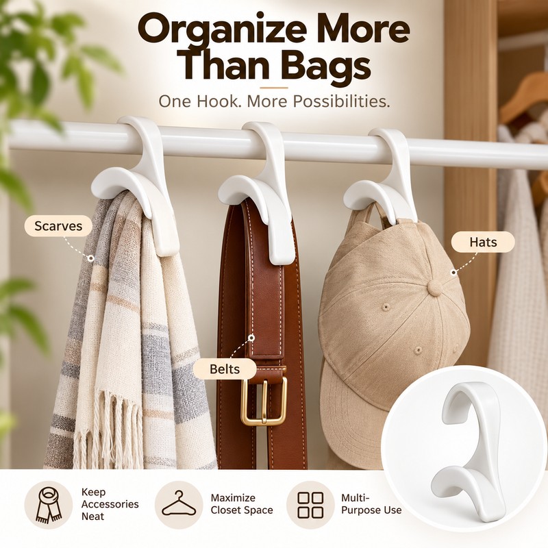 10-Piece Hanger Connector Hooks for Closet Organization – Space-Saving Accessory
