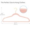 ManGotree Velvet Coat Hangers, Non-Slip Felt Suit Hangers, Ultra-Slim Space
