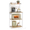 VASAGLE Kitchen Bakers Rack with Power Outlet, Coffee Bar 4-Tier