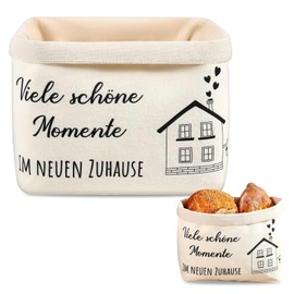 Techchii Fabric Bread Basket, 38 x 22 cm, Bread Basket, Housewarming Gift, Bread Basket, Bread Bag, Housewarming Gift – Many Beautiful Moments in the New Home