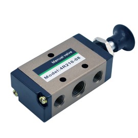 MAYMII 4R210-085 Way Pneumatic Air Hand Lever Operated Valve Solenoid Valve Port 1/4" Manual Control Valves