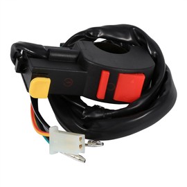 Keenso Motorcycle 12 V Integrated Switch, ATV 4 Way 22 mm Handlebar Headlight Switch Horn Switch Kill Switch Fog Light On/Off Switch for Motorcycle, ATV, Scooter, Snowmobiles