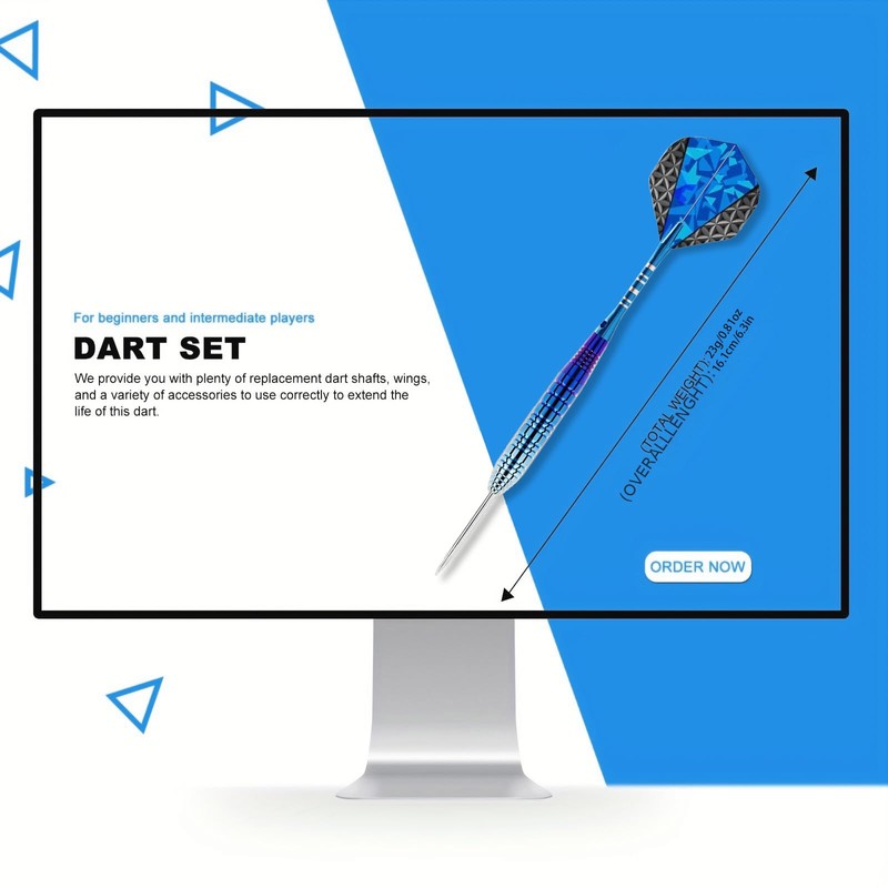 Lavishio Steel Tip Darts Set,3 Pack Professional Steel Tip Dart