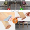 Ezprotekt Pack of 16 Chair Leg Floor Protectors Chair Leg