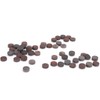 50pcs/box 10mm Cue Tips Kit Snooker Red Leather Cue Stick