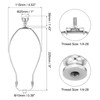 PATIKIL 9 Inch Lamp Harp Kit with Finial, 2 Set