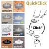 Wagner QuickClick® Plastic Gliders, Furniture Glides, Chair Glides, Set of