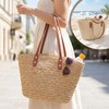 2Pcs 28.3Inch Leather Handbag Handles, PU Leather Purse Strap Handle