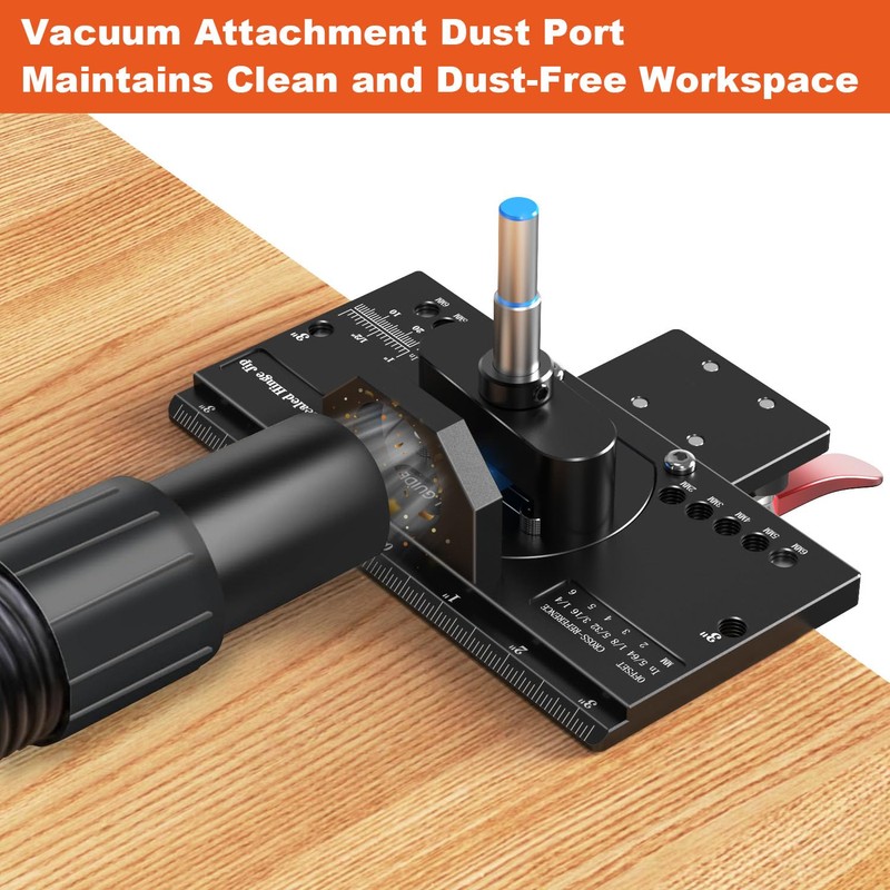 Puriwood Metal Concealed Hinge Jig with Quick Clamp and Dust