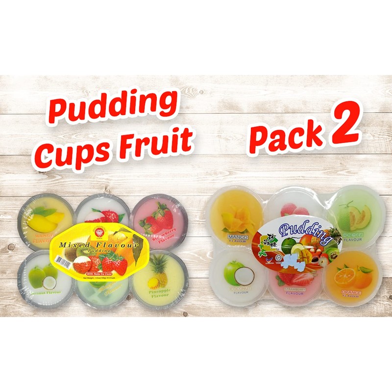 Pudding cups Fruit || RED DIAMOND -Halal حلال | Mixed