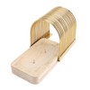 Bread Slicing Cutter Wood 304 Stainless Steel Anti Slip Bread