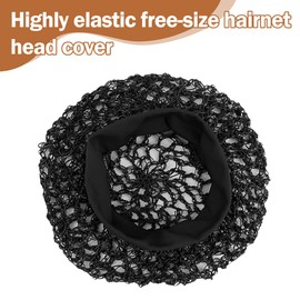 Breathable Hair Nets for Sleeping in, Stretch Hair Mesh Hood, Soft Net with Comfortable Braid Bonnet Design to Maintain Hairstyles and Have a Restful Night’s Sleep Without Tangles