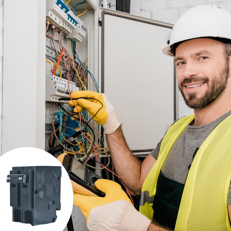 2 Pole 90 Amp Breaker,Replace for HOM290 Circuit Breaker,90 Amp