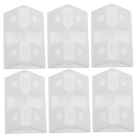 Operitacx 50stücke Kunststoff-halterung Für Möbel-eckhalterung Regalstütze Eckstreben Schrankregalhalterungen Kleine Regalhalterung