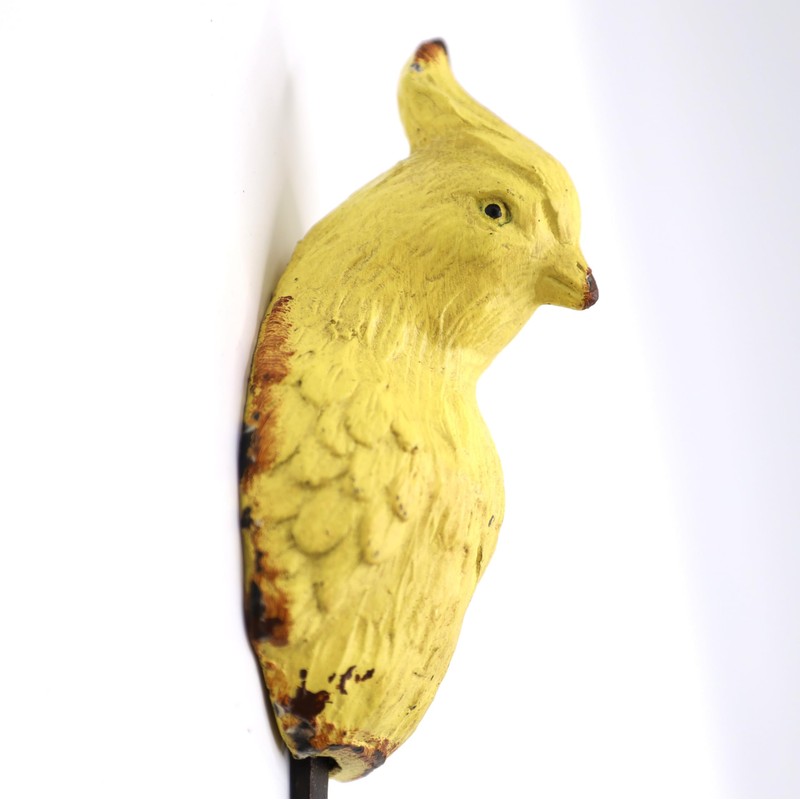 Fyne-Finds Yellow Parrot Bird Shaped Vintage Shabby Chic Rustic Coat