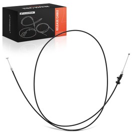 A-Premium Front Hood Latch Release Cable Without Handle Compatible with Honda Odyssey 1999-2004, 74.4 Inch, Replace# 74130S0XA01