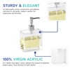 Huang Acrylic Clear Rectangular Refillable Liquid Soap Dispenser Pump for