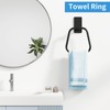JUYSON Adhesive Hand Towel Holder for Bathroom, No Drill Towel