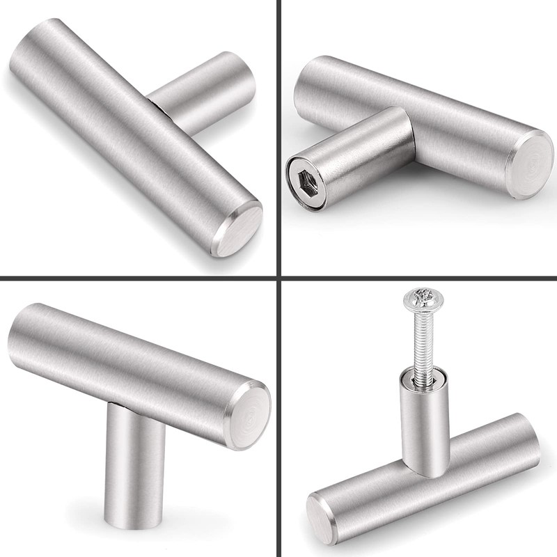 Probrico 10 Pack 10 Inch Hole Centers Brushed Nickel Cabinet