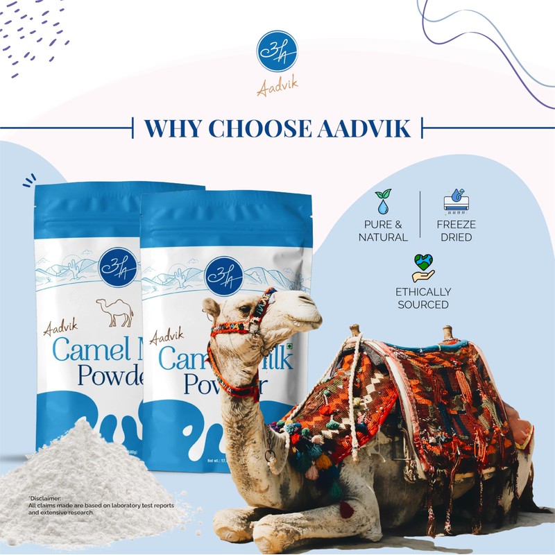 Aadvik Camel Milk Powder | Rich in Calcium for Strong