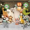 Catelves Safari Animals Foil Balloons, 9 Pieces for Jungle Birthday