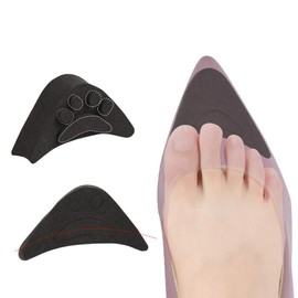 Milisten Pack of 4 Adjustable Toe Filler Inserts, Soft Sponge, Big Toe Plug, Footrest, Shoe Filler, Toe Plug Inserts for Too Large Shoes, As Shown