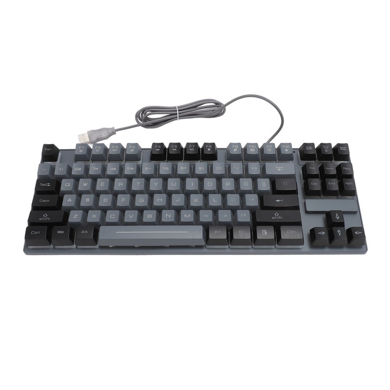Gaming Keyboard 87 Keys ABS Keycaps RGB Backlit Contrast Color