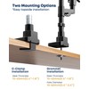 STANDOPIA Vertical Dual Monitor Mount for 17-45 inch Ultrawide Screens