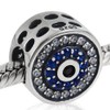 Blue Watchful Eye Charm Bead 925 Sterling Silver Beads fit