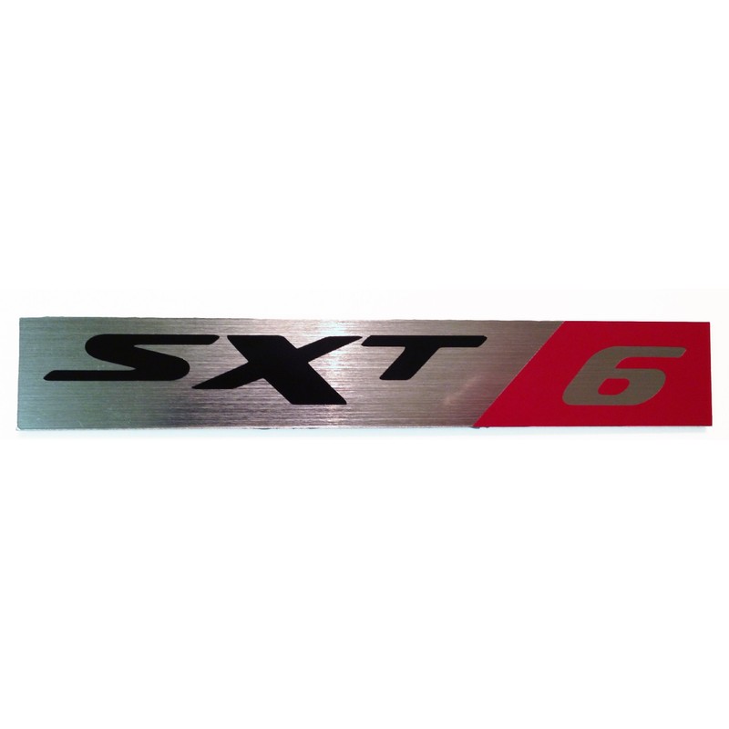 24Designs Compatible SXT Sxt6 Stick on Emblem Replacement for Dodge