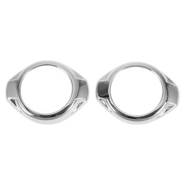 REPAIROCK 2 Pcs A Pillar Speaker Ring Cover Trim for Jeep Wrangler JK JKU 2 Door 4 Door 15-17 Window A Pillar Front Horn Speaker Cover ABS Silver Tone