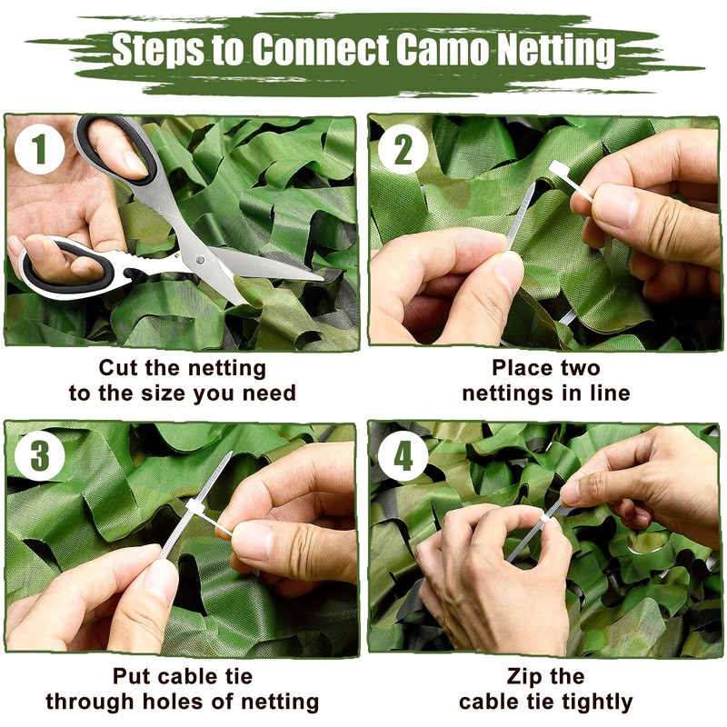 Camouflage Netting, Iunio 16.4ft x 5ft / 5m x 1.5m