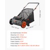 VEVOR Push Lawn Sweeper, 21inch Leaf & Grass Collector, Heavy