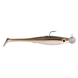 Spro Rubber Bait with Jig Hook 10 cm 10 + 14 g Iris Popeye To-Go, Colour: UV Baitfish