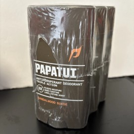 Papatui 3-pk Papatui Men's Antiperspirant Deodorant Sandalwood Suede 2.6oz each Exp 2/27