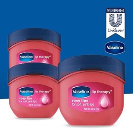 Vaseline Mini Lip Balm Rosy Lip Balm 7g x 3 / 바세린 미니 립밤 로지 립밤7g 3개