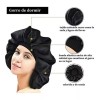 Dolores Gorro De Satén De Seda Para Dormir Sombrero,rojo,gorra Negra