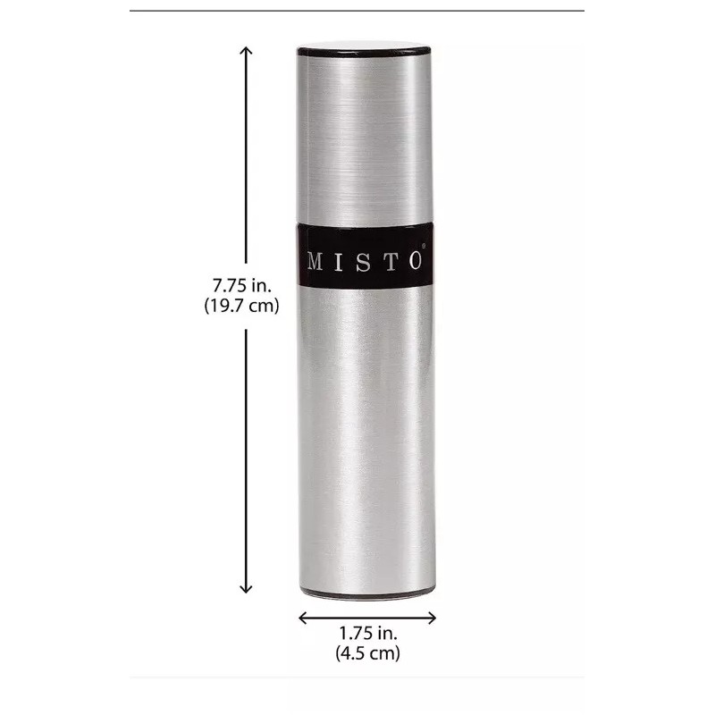 MISTO Gourmet Olive Oil Pump Sprayer NIB Brushed Aluminum
