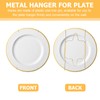 Healeved Invisible Plate Hanger Wall Plate Hanger: 4pcs Stainless Steel