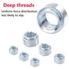 Qrity Pack of 20 Nuts, M2-0 mm Self-Locking Nuts, Pressure
