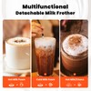 Stainless Steel Milk Frother for Coffee, 3-in-1 Electric Milk Warmer