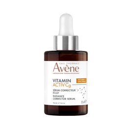 Avene Serum Facial Vitamina C, Corrector de Luminosidad, Niacinamida, Vitamina Cg, Bakuchiol y Niacinamida, Suaviza y Corrige las Arrugas, Unifica el Tono de la Piel, 30 ml