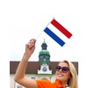 25 Packs Small Netherlands Flags on Handheld Stick，Miniature Dutch Holland