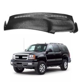 KUAFU Dash Board Cover Compatible with 1999-2007 Chevy Tahoe/Suburban/Silverado/Avalanche GMC Yukon/Sierra 1500 2500 3500 Cover Cap Overlay Dashboard