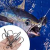 8pcs Snagging Hooks Snagging Weighted Treble Hooks Strong Large Fishing